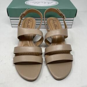 Abella Nude True Comfort T Type Vince Heel Sandals 9.5M
